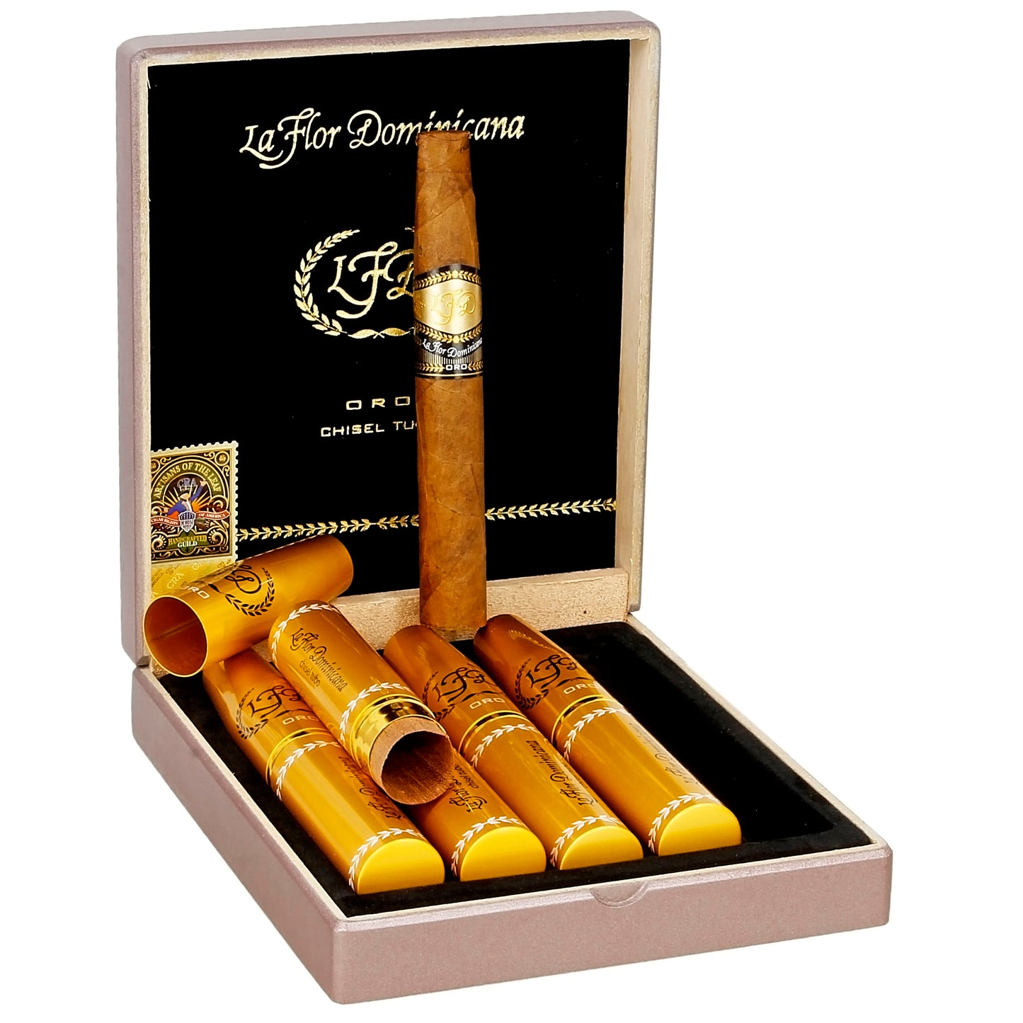 La Flor Dominicana Oro Chisel Tubo - Shop Cigars Now  -  - Dominican Republic, Full, Nicaraguan Wrapper, Torpedo