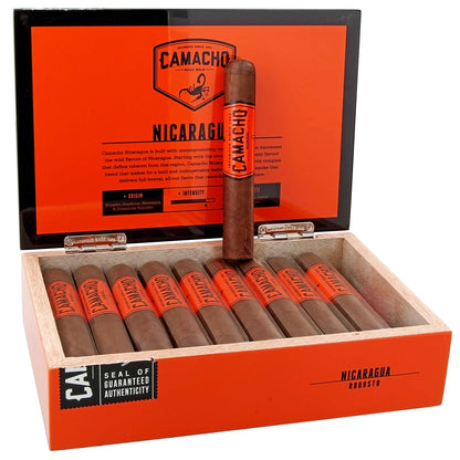 Camacho Nicaragua Robusto - Shop Cigars Now  -  - Ecuadorian Wrapper, Full, Honduras, Robusto