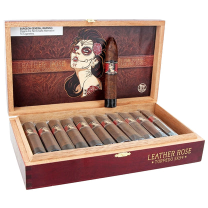 Deadwood Leather Rose Torpedo - Shop Cigars Now  -  - Brazilian Maduro Wrapper, MEDIUM, Nicaragua, Torpedo