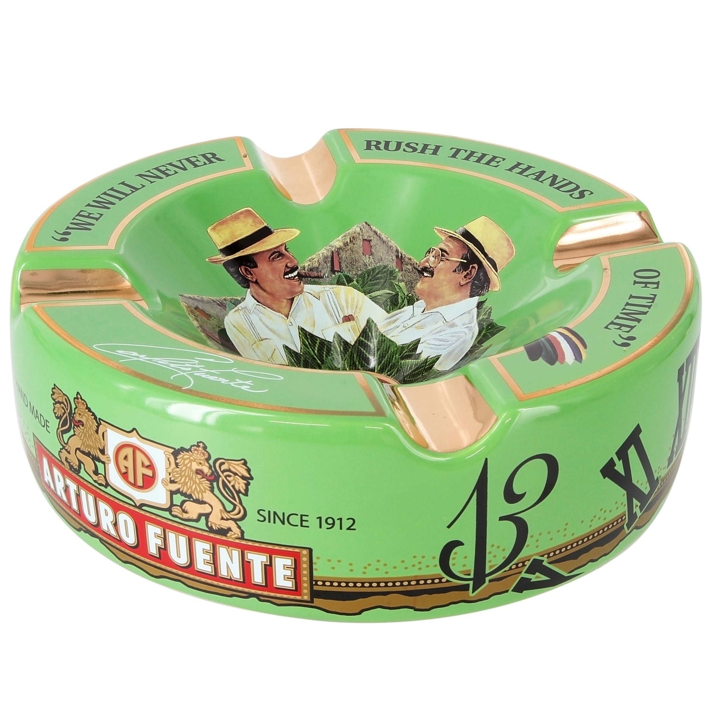 Arturo Fuente Hands Of Time Ashtray Green - Shop Cigars Now  -  - 