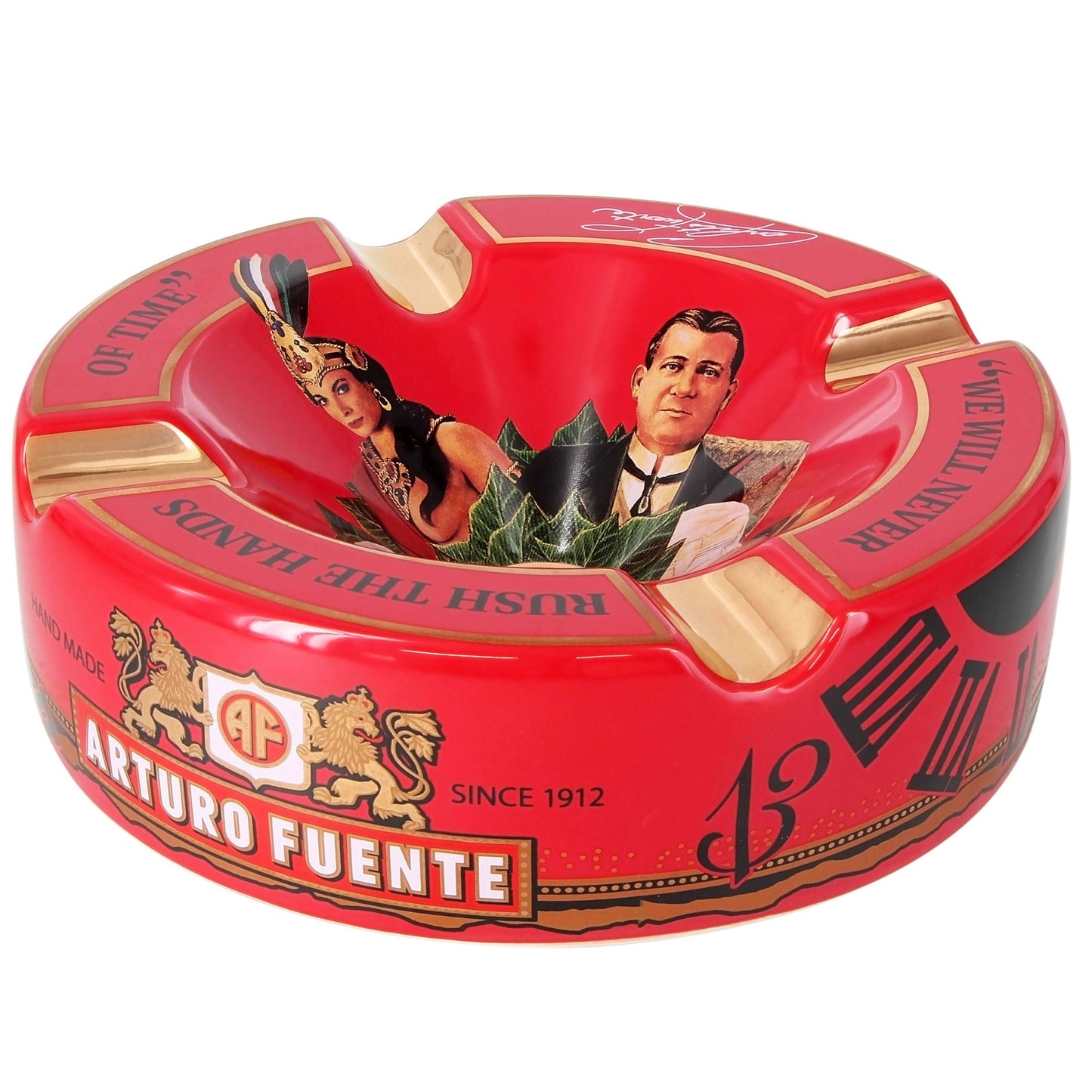 Arturo Fuente Hands Of Time Ashtray Red - Shop Cigars Now  -  - 