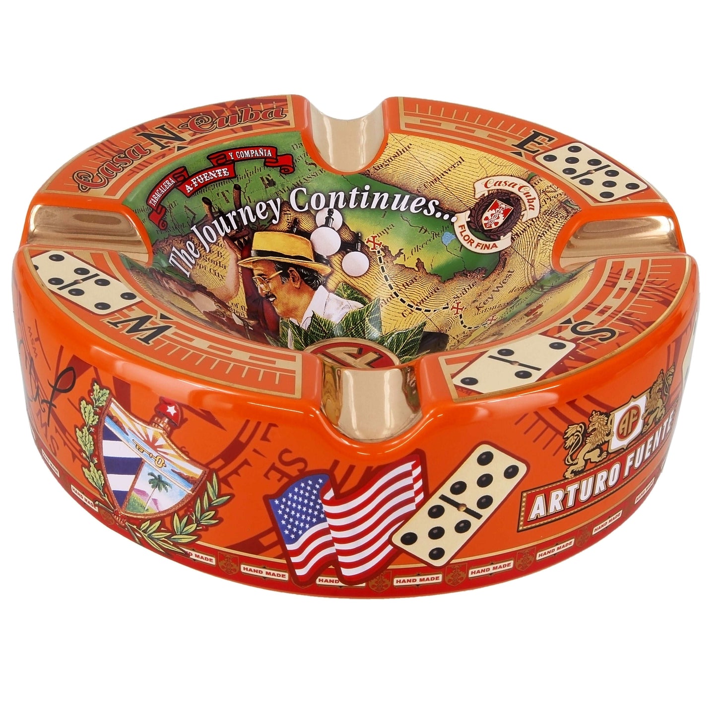 Arturo Fuente Casa Cuba Ashtray Orange - Shop Cigars Now  -  - 