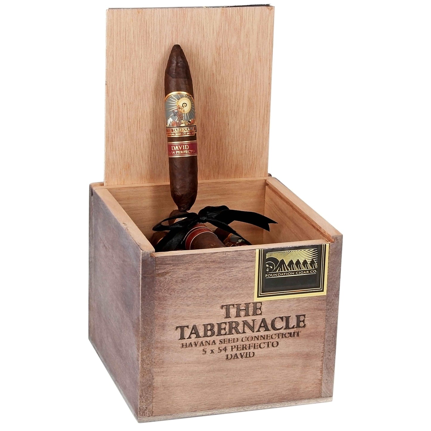 Foundation Cigar Co. The Tabernacle Havana Seed CT No. 142 David - Shop Cigars Now  -  - Full, Nicaragua, Robusto, USA Connecticut Broadleaf Wrapper