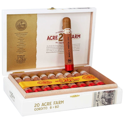 Drew Estate 20 Acre Farm Gordito - Shop Cigars Now  -  - MEDIUM, Nicaragua, Toro, USA Connecticut Shade Wrapper