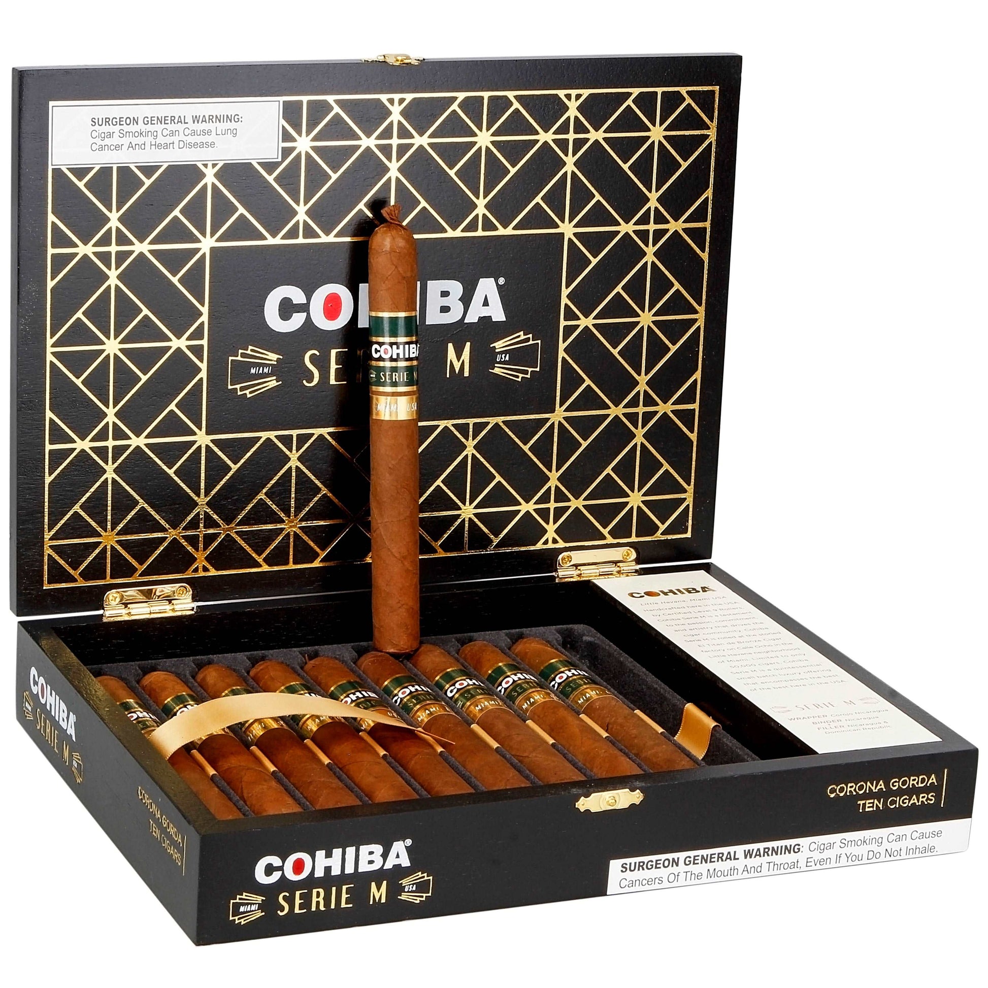 Cohiba Serie M Corona Gorda - Shop Cigars Now  -  - Corona Grande, MEDIUM, Nicaraguan Corojo Wrapper, USA