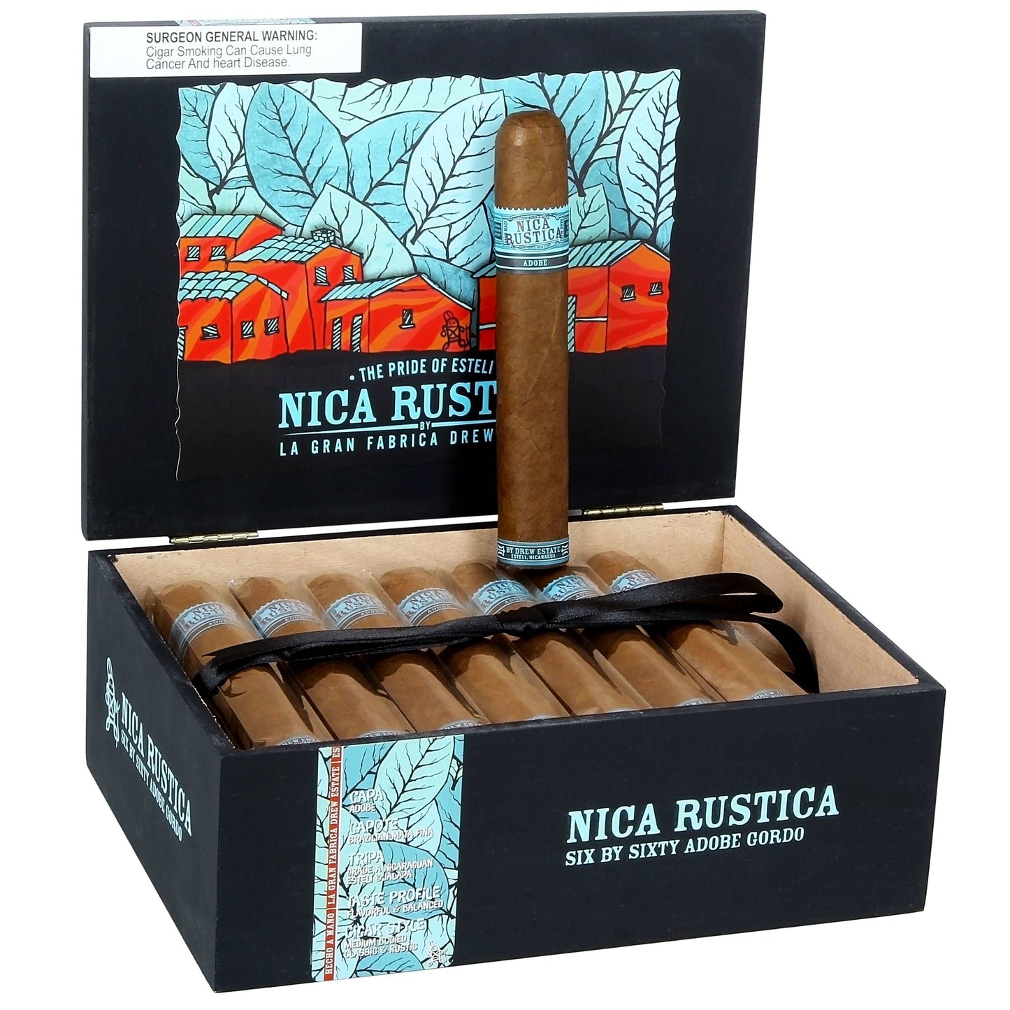 Drew Estate Nica Rustica Adobe Gordo - Shop Cigars Now  -  - FULL, Habano Wrapper, Nicaragua, Toro