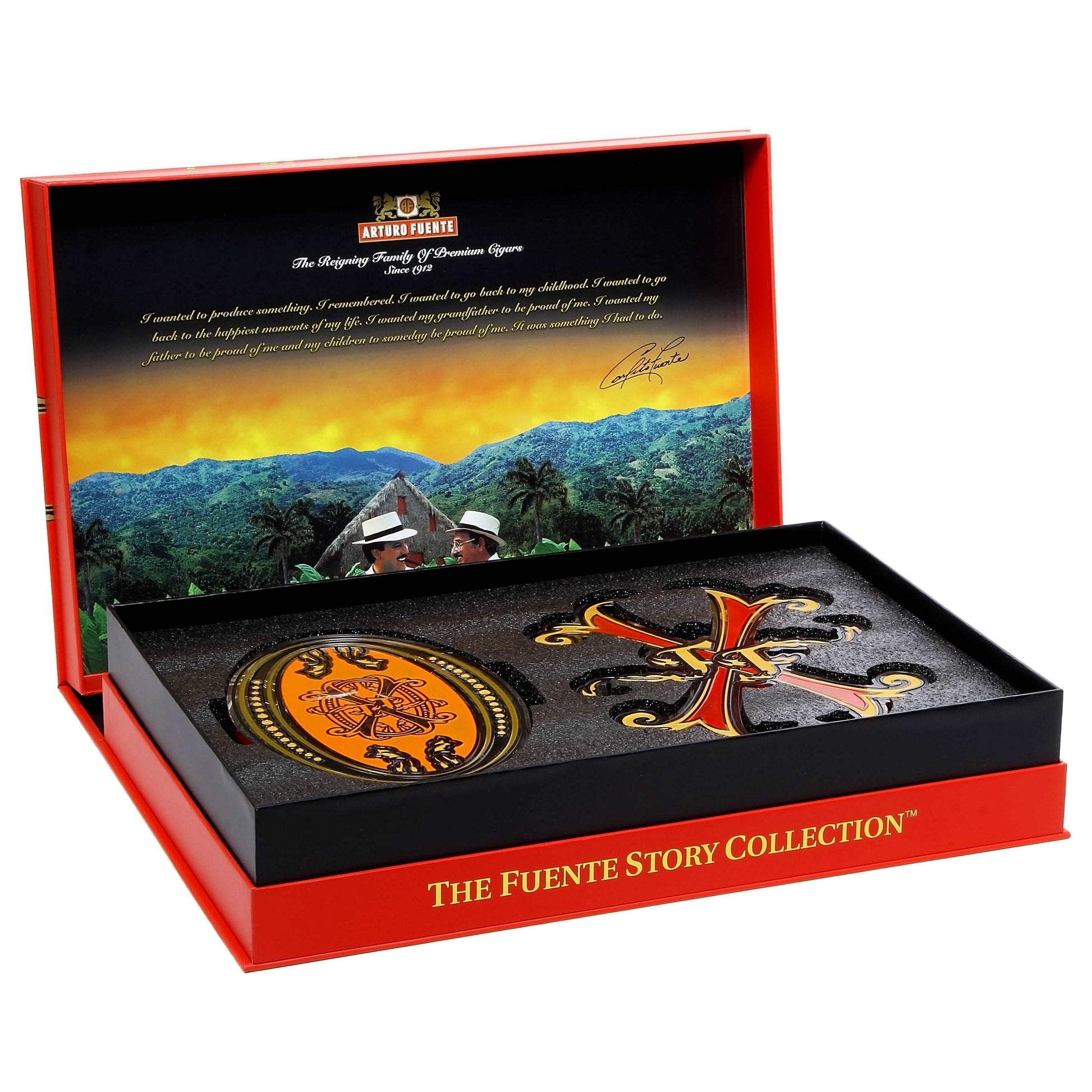 Arturo Fuente Opus X Story Red 4 Cigar Ashtray - Shop Cigars Now  -  - 