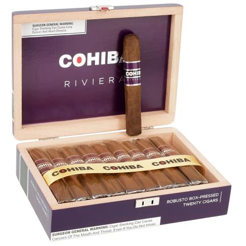 Cohiba Riviera Robusto Box-Pressed - Shop Cigars Now  -  - FULL, Mexican San Andres Maduro Wrapper, Nicaragua, Robusto