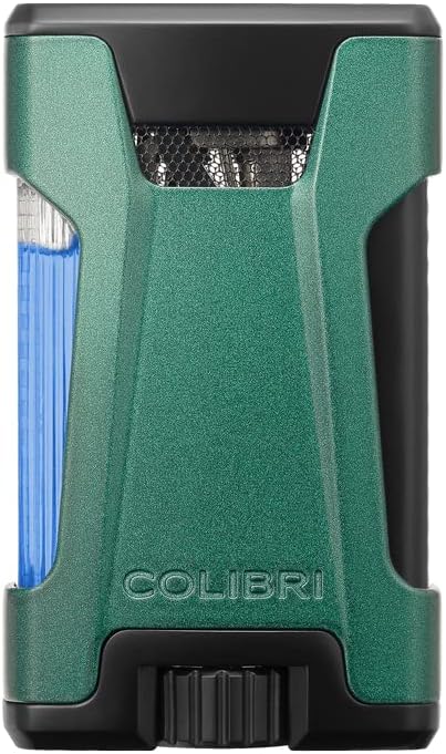 Colibri Rebel Double Flame Matte Green/Black - Shop Cigars Now  -  - 