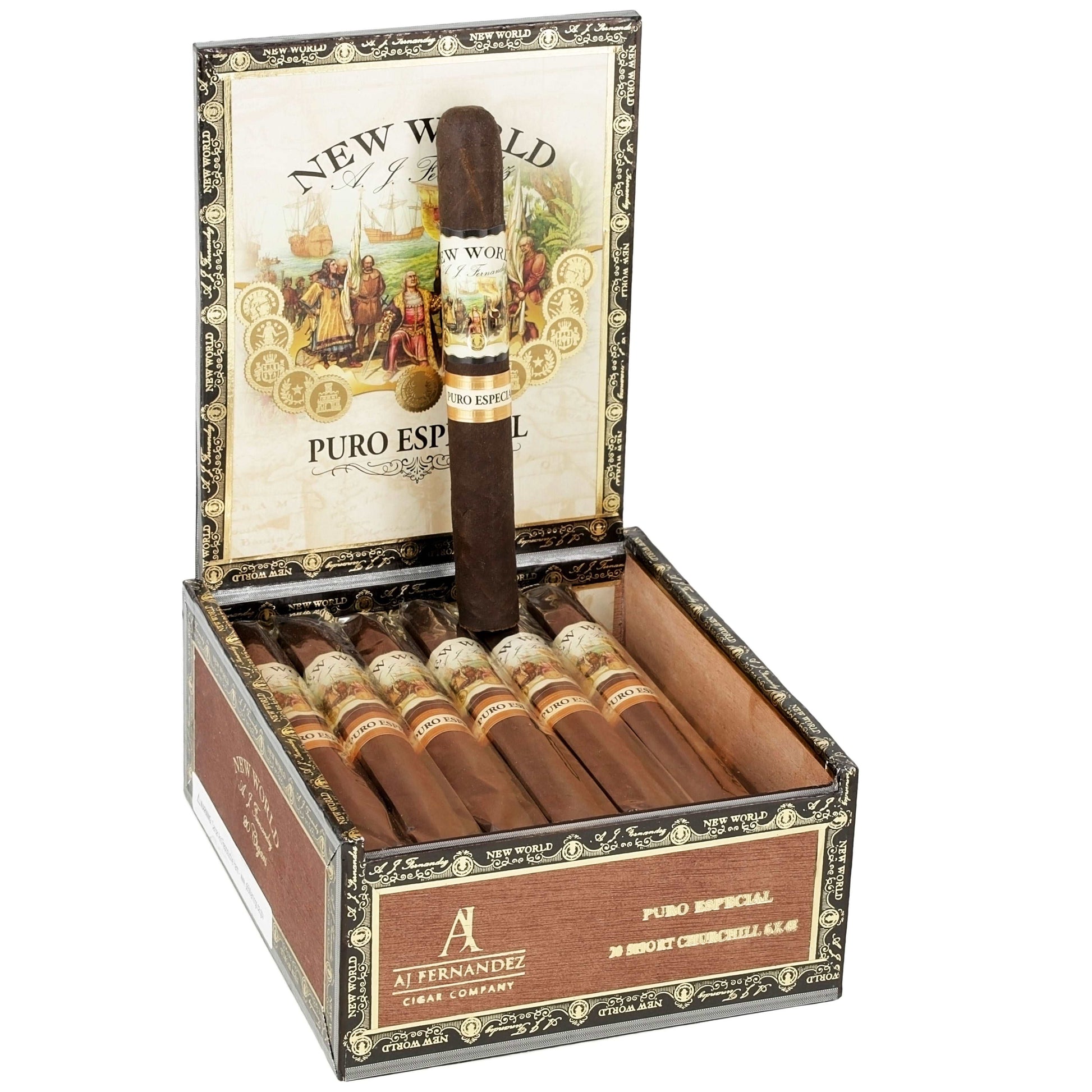 AJ Fernandez New World Puro Especial Short Churchill - Shop Cigars Now  -  - Churchill, MEDIUM, Nicaragua, Nicaraguan Criollo Wrapper