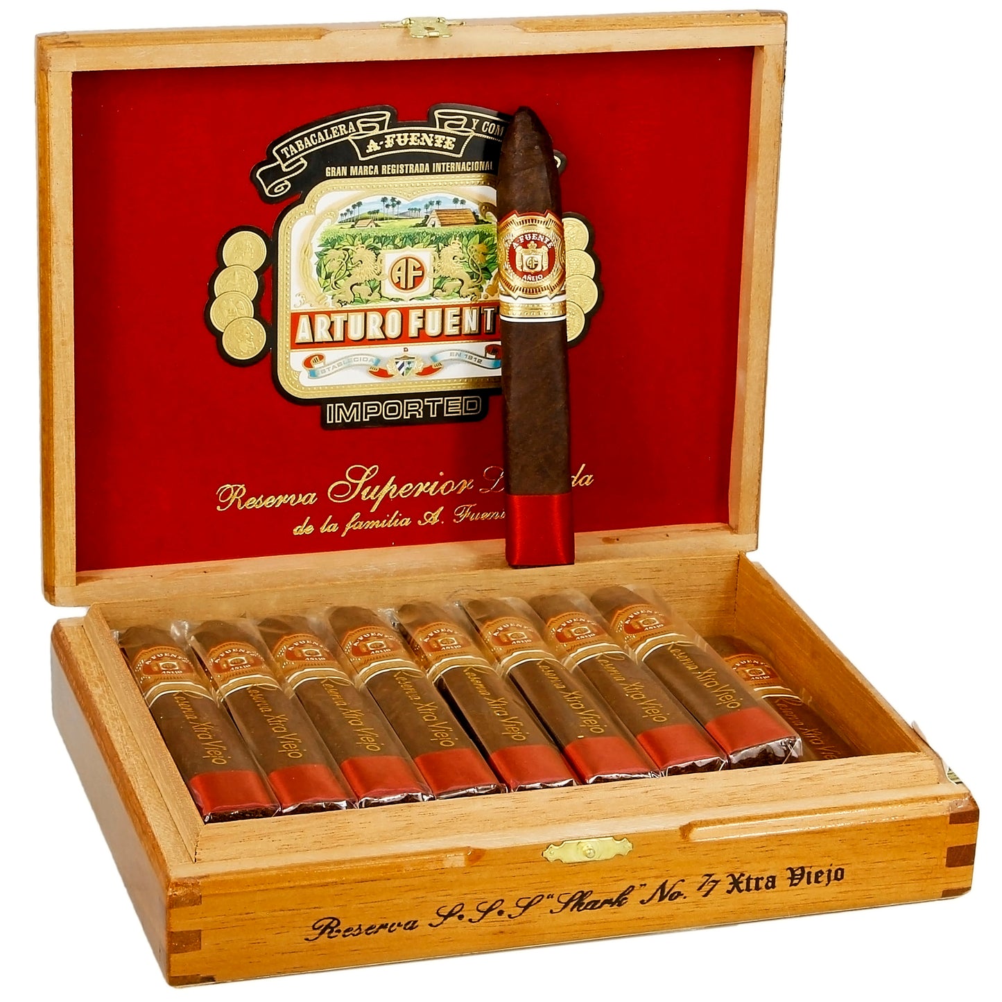 Arturo Fuente Anejo Reserva No. 77 "Shark" - Shop Cigars Now  -  - Dominican Republic, FULL, Torpedo, USA Connecticut Broadleaf Wrapper