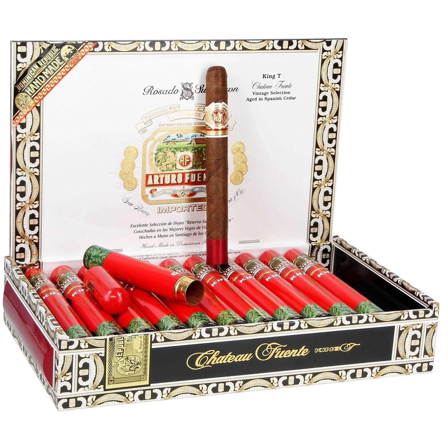 Arturo Fuente Rosado Sun Grown King T - Shop Cigars Now  -  - Churchill, Dominican Republic, MEDIUM, Sungrown Wrapper