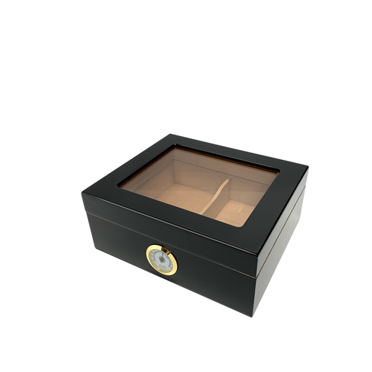 HUMIDOR SUPREME® CAPRI GLASSTOP BLACK - Shop Cigars Now  -  - 