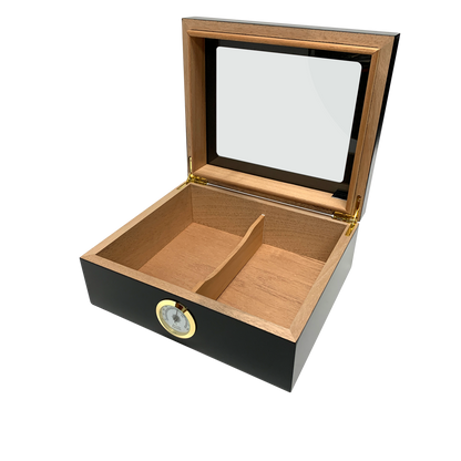 HUMIDOR SUPREME® CAPRI GLASSTOP BLACK - Shop Cigars Now  -  - 