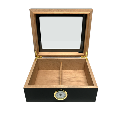 HUMIDOR SUPREME® CAPRI GLASSTOP BLACK - Shop Cigars Now  -  - 