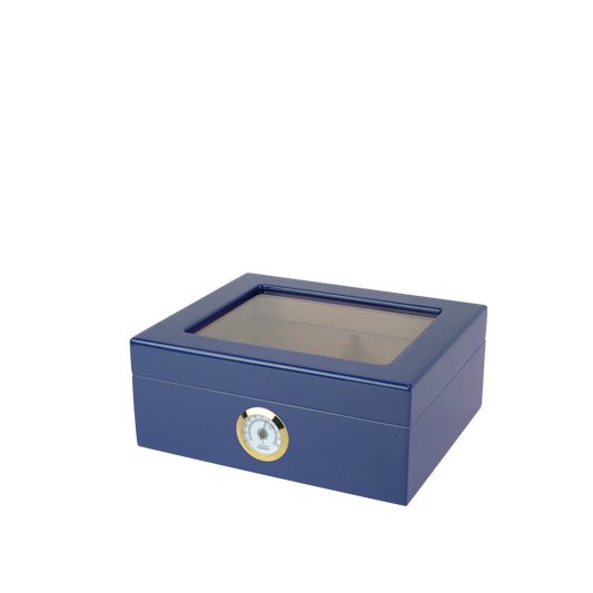 HUMIDOR SUPREME® CAPRI GLASSTOP BLUE - Shop Cigars Now  -  - 