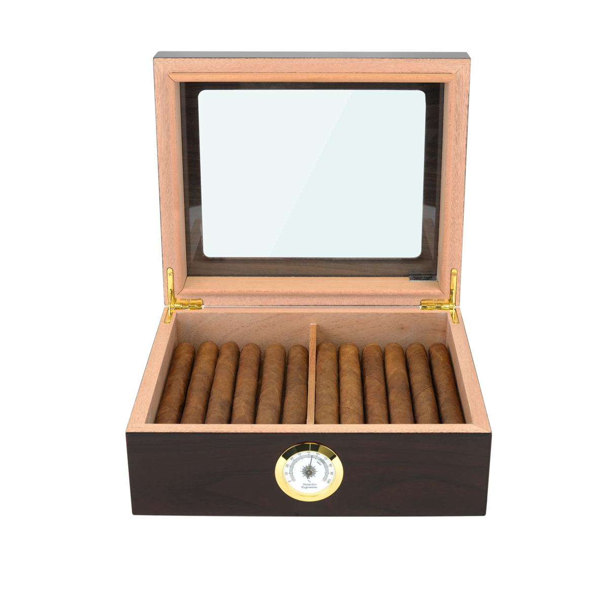 HUMIDOR SUPREME® CAPRI GLASSTOP MOHOGANY - Shop Cigars Now  -  - 