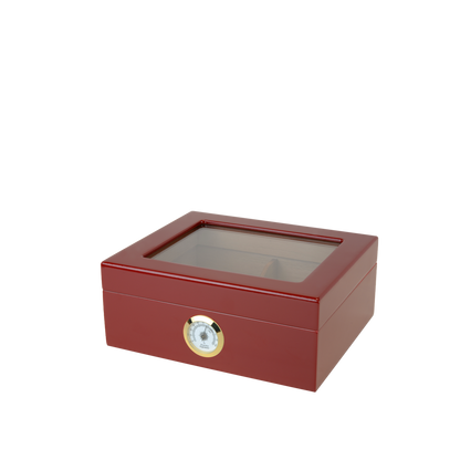 HUMIDOR SUPREME® CAPRI GLASSTOP RED - Shop Cigars Now  -  - 