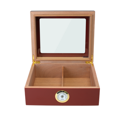 HUMIDOR SUPREME® CAPRI GLASSTOP RED - Shop Cigars Now  -  - 