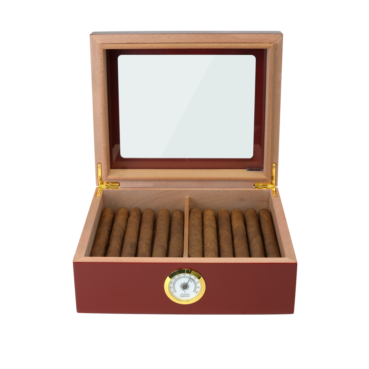 HUMIDOR SUPREME® CAPRI GLASSTOP RED - Shop Cigars Now  -  - 