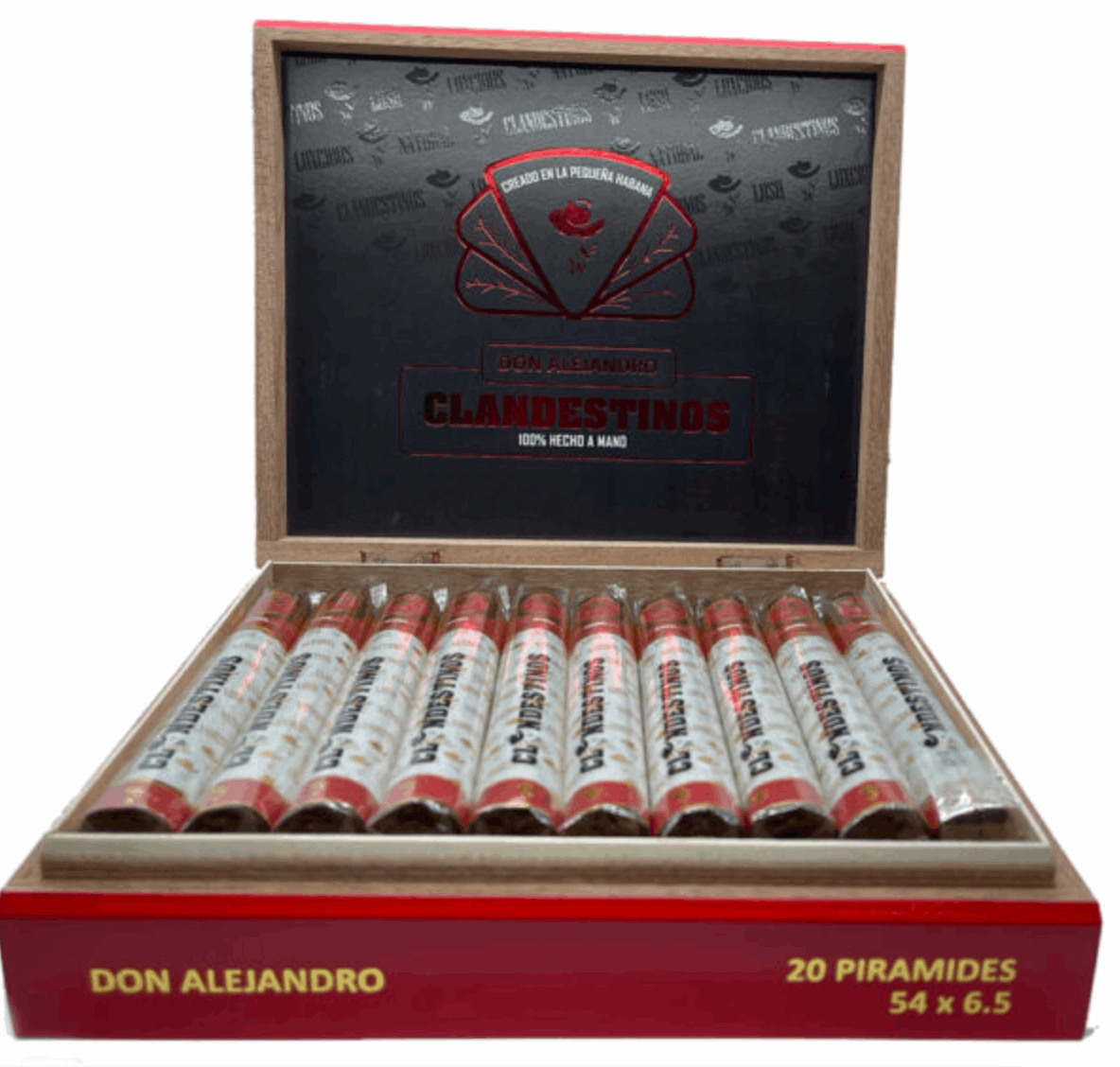 Clandestinos Don Alejandro - Shop Cigars Now  -  - Ecuadorian Habano Wrapper, Medium, Nicaragua, Pyramid