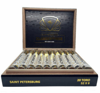 Clandestinos Saint Petersburg - Shop Cigars Now  -  - Ecuadorian Connecticut Wrapper, Mild, Nicaragua, Toro