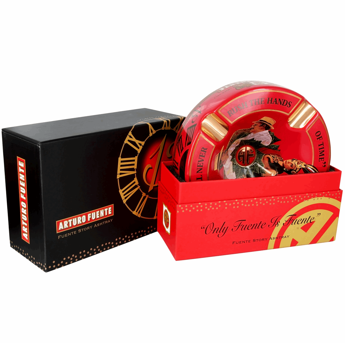 Arturo Fuente Hands Of Time Ashtray Red - Shop Cigars Now  -  - 