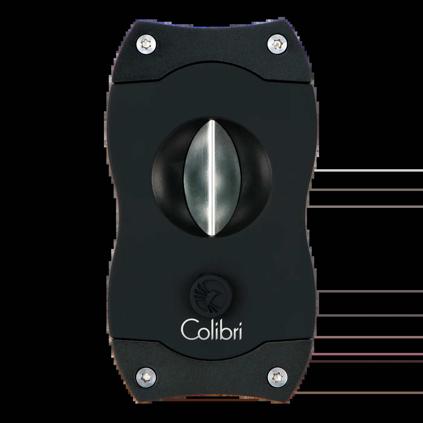 Colibri V-Cut Black - Rubber - Shop Cigars Now  -  - 