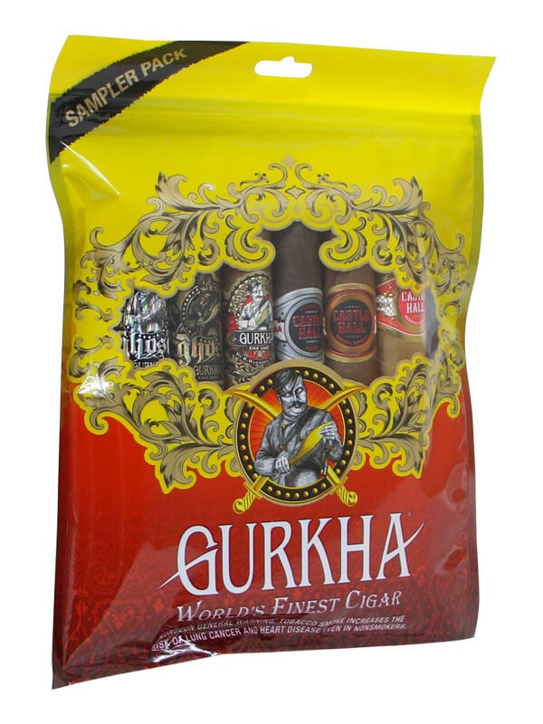 Gurkha Worlds Finest Cigar 6 Pack Sampler (Yellow/Red) - Shop Cigars Now  -  - Dominican Republic, Sampler, Toro