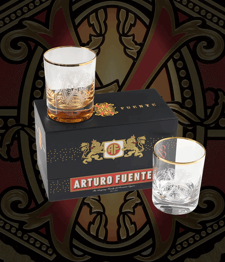 Arturo Fuente OpusX Rocks Glass Set - Shop Cigars Now  -  - 