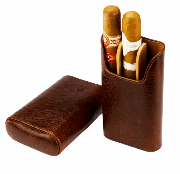 Cigar Case Gordo Antique Saddle - Shop Cigars Now  -  - 