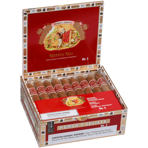 Romeo y Julieta Reserva Real No. 2 Belicoso - Shop Cigars Now  -  - Belicoso, Box Pressed, Dominican Republic, Ecuadorian Connecticut Shade Wrapper, Mild-Medium