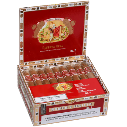 Romeo y Julieta Reserva Real No. 2 Belicoso - Shop Cigars Now  -  - Belicoso, Box Pressed, Dominican Republic, Ecuadorian Connecticut Shade Wrapper, Mild-Medium