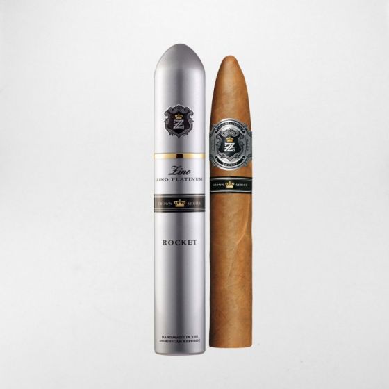 Zino Platinum Crown Series Rocket Tubo - Shop Cigars Now  -  - Dominican Republic, Double Corona, Ecuadorian Wrapper, Medium