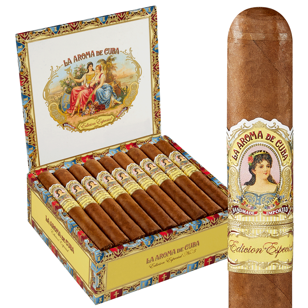 La Aroma de Cuba Edicion Especial No. 3 - Shop Cigars Now  -  - Ecuador Habano Wrapper, Medium-Full, Nicaragua, Toro