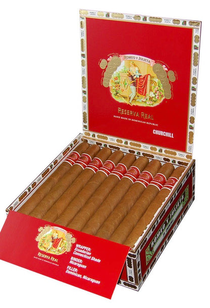 Romeo y Julieta Reserva Real Churchill - Shop Cigars Now  -  - Churchill, Dominican Republic, Ecuadorian Connecticut Shade Wrapper, Mild-Medium