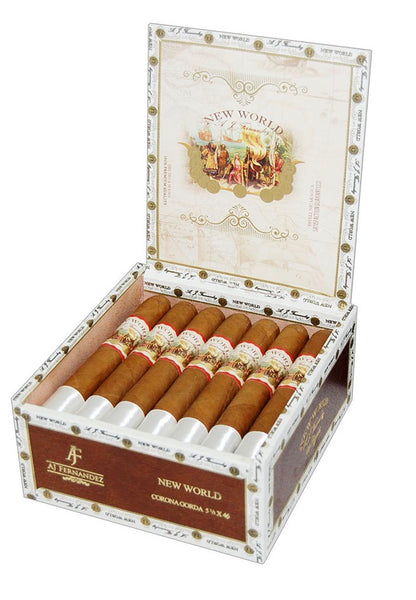 AJ Fernandez New World Connecticut Corona Gorda - Shop Cigars Now  -  - Connecticut Shade Wrapper, Corona Extra, Mild-Medium, Nicaragua