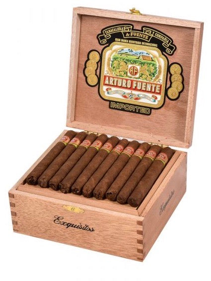 Arturo Fuente Exquisitos Natural - Shop Cigars Now  -  - Dominican Republic, Ecuadorian Sungrown Wrapper, Medium, Small Panatela