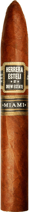 Drew Estate Herrera Esteli Miami Piramide Fino - Shop Cigars Now  -  - Ecuador Habano Oscuro Wrapper, Medium-Full, Nicaragua, Torpedo