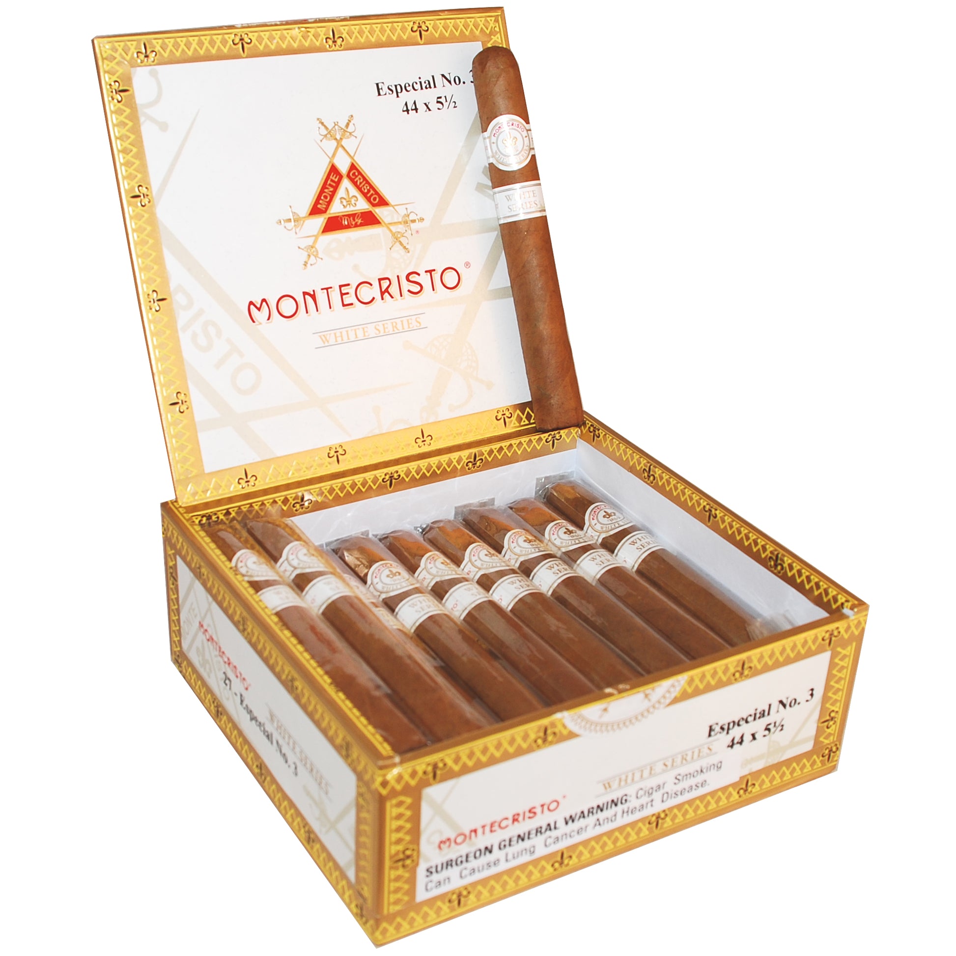 Montecristo White Series Especial No. 3 - Shop Cigars Now  -  - Corona, Dominican Republic, Ecuadorian Connecticut Shade Wrapper, Medium