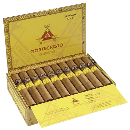 Montecristo Classic Series Robusto - Shop Cigars Now  -  - Dominican Republic, Mild-Medium, Robusto, Select Connecticut Shade Wrapper