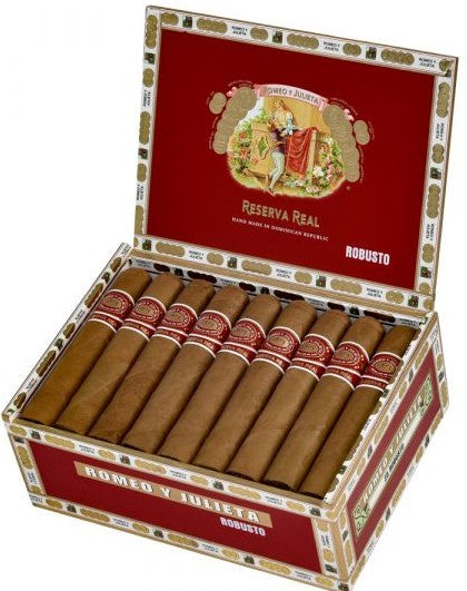 Romeo y Julieta Reserva Real Robusto - Shop Cigars Now  -  - Dominican Republic, Ecuadorian Connecticut Shade Wrapper, Mild-Medium, Robusto