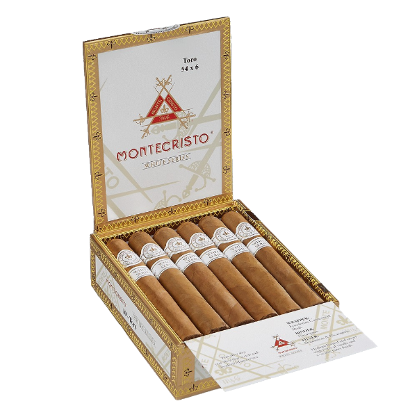 Montecristo White Series Toro - Shop Cigars Now  -  - Dominican Republic, Ecuadorian Connecticut Shade Wrapper, Medium, Toro