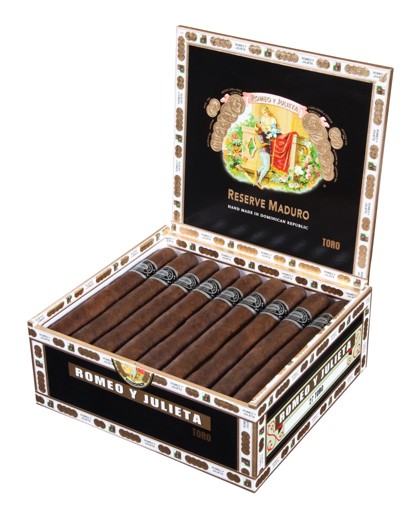 Romeo y Julieta 1875 Reserve Maduro Toro - Shop Cigars Now  -  - Blackened Connecticut Broadleaf Wrapper, Dominican Republic, Medium-Full, Toro